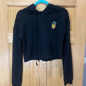 Cropped pineapple hoodie